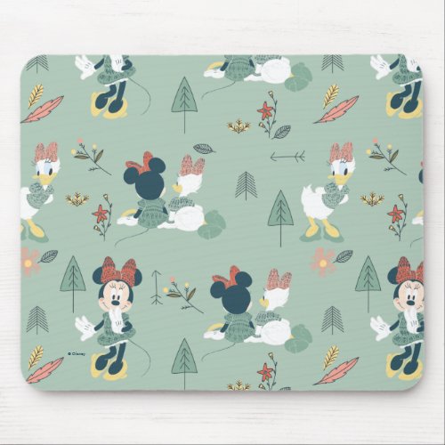 Minnie Mouse  Daisy Duck  Lets Get Away Pattern Mouse Pad