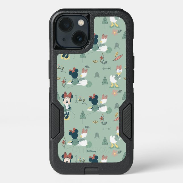 Minnie Mouse & Daisy Duck | Let's Get Away Pattern Otterbox iPhone Case (Back)