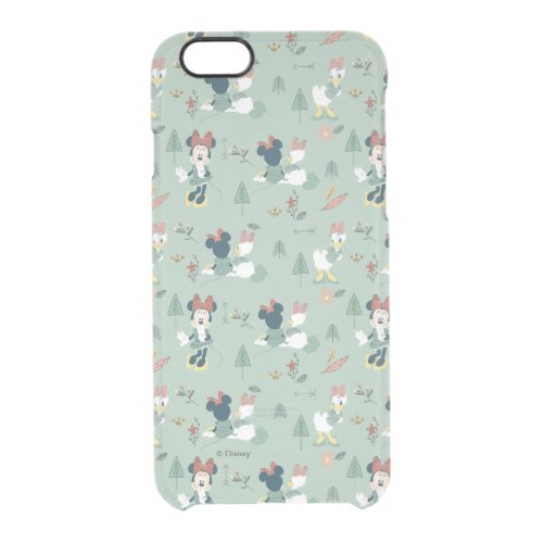 Minnie Mouse  Daisy Duck  Lets Get Away Pattern Clear iPhone 66S Case