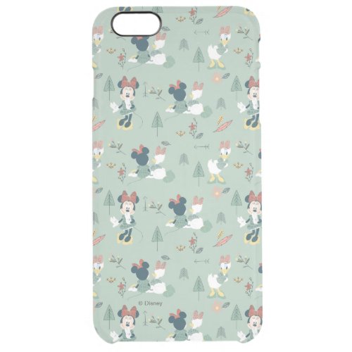 Minnie Mouse  Daisy Duck  Lets Get Away Pattern Clear iPhone 6 Plus Case
