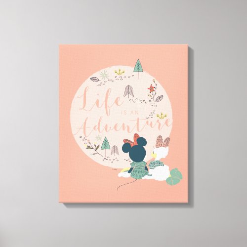 Minnie Mouse  Daisy Duck  Life is an Adventure Canvas Print