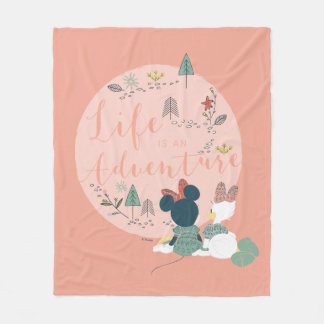 Minnie Mouse & Daisy Duck | Life is an Adventure Fleece Blanket