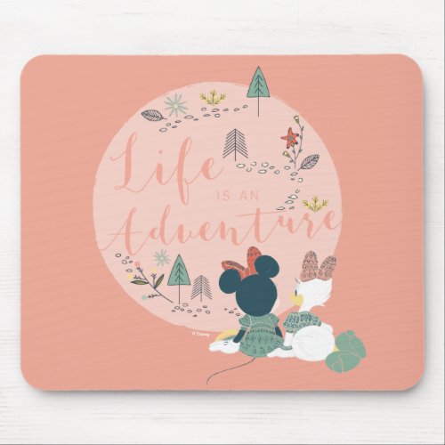 Minnie Mouse  Daisy Duck  Life is an Adventure Mouse Pad