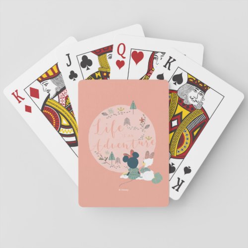 Minnie Mouse  Daisy Duck  Life is an Adventure Playing Cards