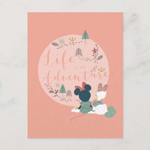 Minnie Mouse  Daisy Duck  Life is an Adventure Postcard