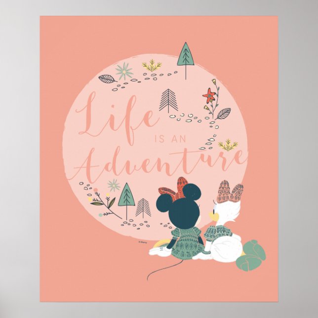 Minnie Mouse & Daisy Duck | Life is an Adventure Poster (Front)