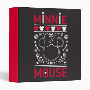 Minnie Mouse   Decoration Pattern 3 Ring Binder