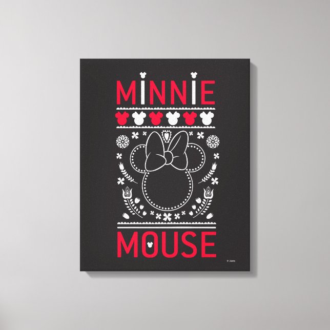 Minnie Mouse | Decoration Pattern Canvas Print (Front)