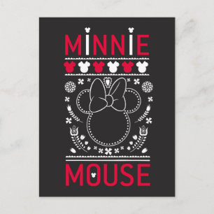 Minnie Mouse Decoration Pattern Postcard