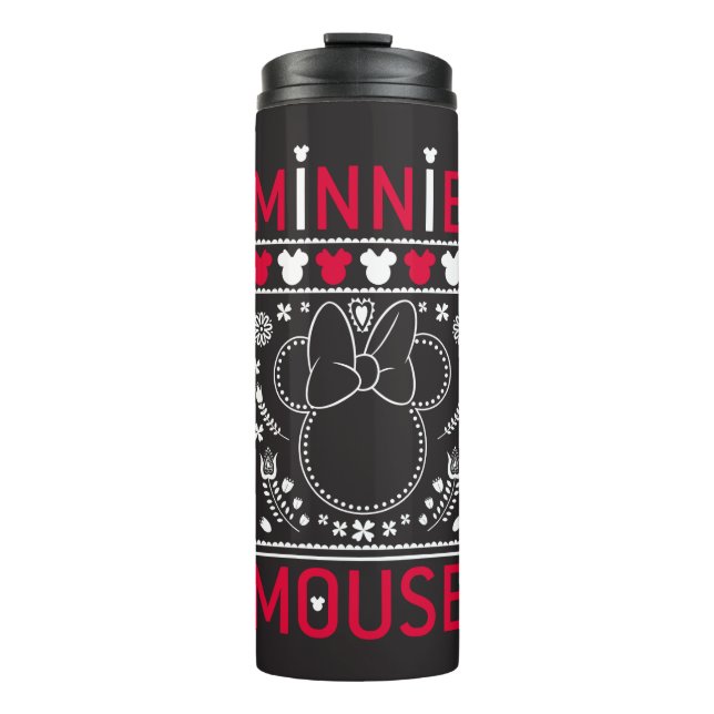 Minnie Mouse | Decoration Pattern Thermal Tumbler (Front)