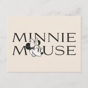 Minnie Mouse Distressed Text Postcard