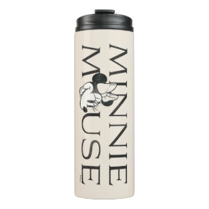 Minnie Mouse   Distressed Text Thermal Tumbler