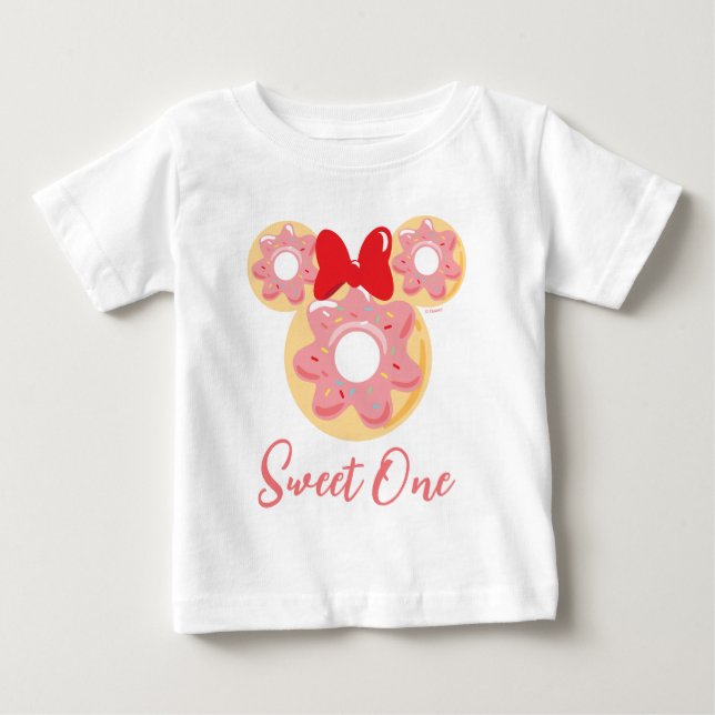 Minnie Mouse | Donut Sweet One - First Birthday Baby T-Shirt (Front)