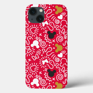 Minnie Mouse   Doodle Pattern iPhone 13 Case