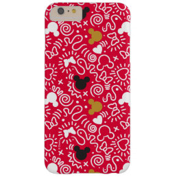 Minnie Mouse | Doodle Pattern Barely There iPhone 6 Plus Case