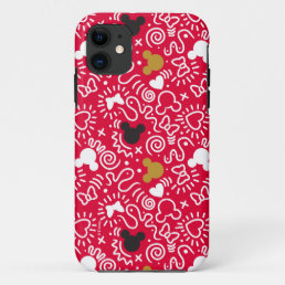 Minnie Mouse | Doodle Pattern iPhone 11 Case