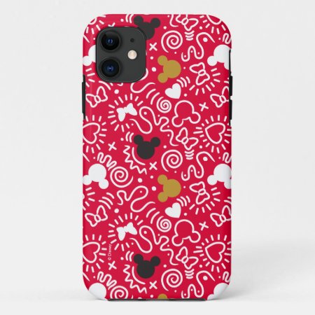 Minnie Mouse | Doodle Pattern Iphone 11 Case