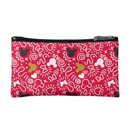 Minnie Mouse | Doodle Pattern Cosmetic Bag