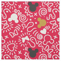 Minnie Mouse | Doodle Pattern Fabric