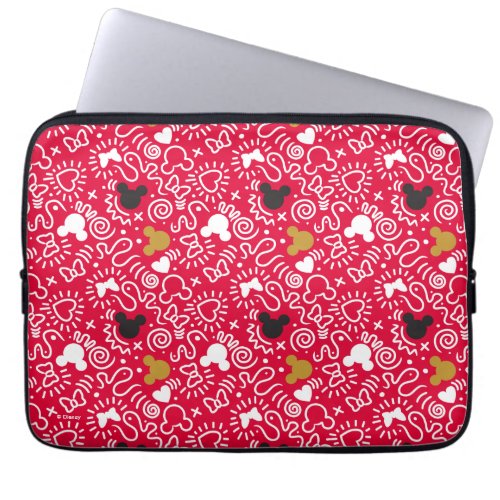 Minnie Mouse  Doodle Pattern Laptop Sleeve