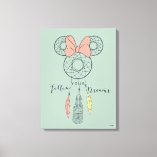 Minnie Mouse Dream Catcher Follow Your Dreams Canvas Print