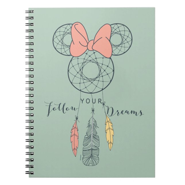 Minnie Mouse Dream Catcher | Follow Your Dreams Notebook (Front)