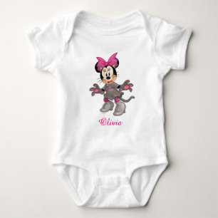 Minnie Mouse Dressed as Cute Cat Baby Bodysuit