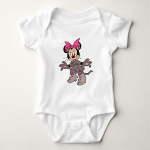 Minnie Mouse Dressed as Cute Cat Baby Bodysuit