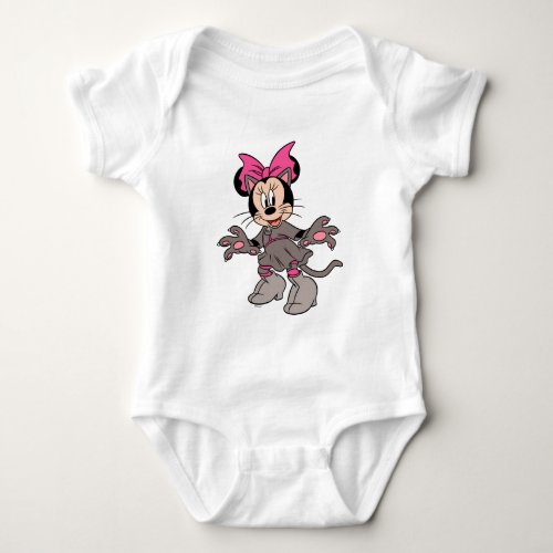 Minnie Mouse Dressed as Cute Cat Baby Bodysuit