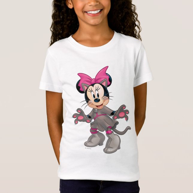 Minnie Mouse Dressed as Cute Cat T-Shirt (Front)
