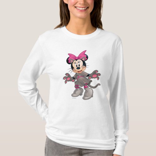 Minnie Mouse Dressed as Cute Cat T_Shirt