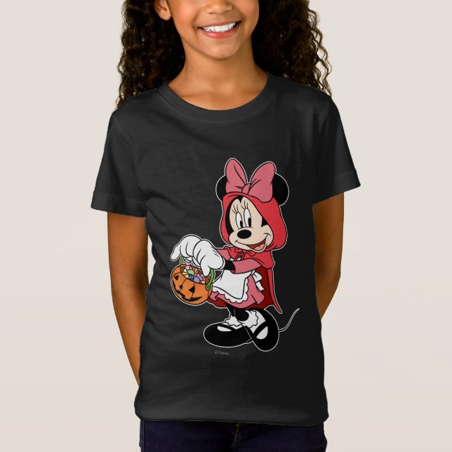 Minnie Mouse Dressed as Little Red Riding Hood T-Shirt (Front)