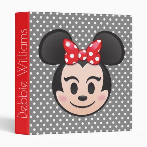 Minnie Mouse Emoji Binder
