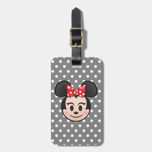 Minnie Mouse Emoji Luggage Tag