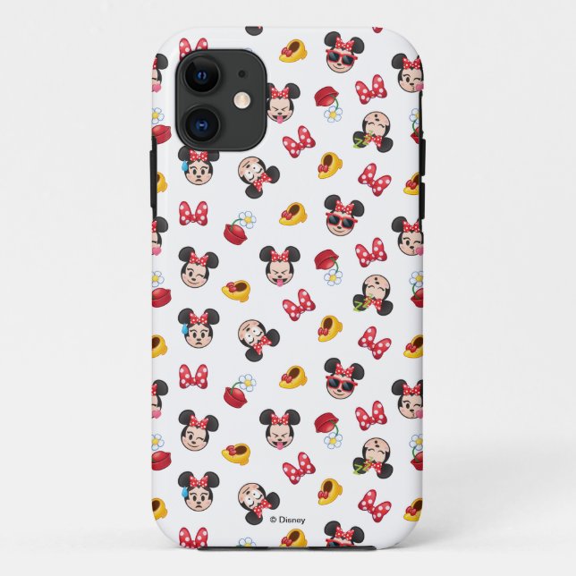 Minnie Mouse Emoji Pattern Case-Mate iPhone Case (Back)