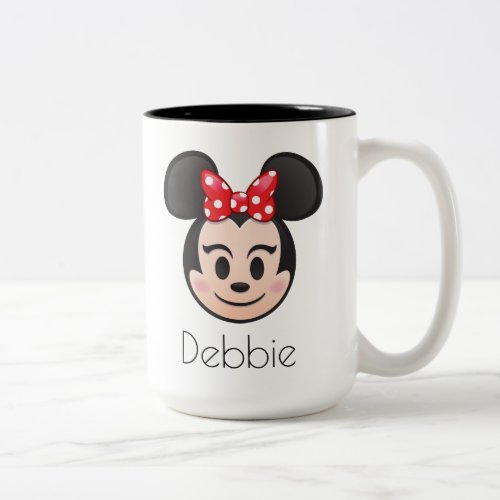 Minnie Mouse Emoji Two_Tone Coffee Mug