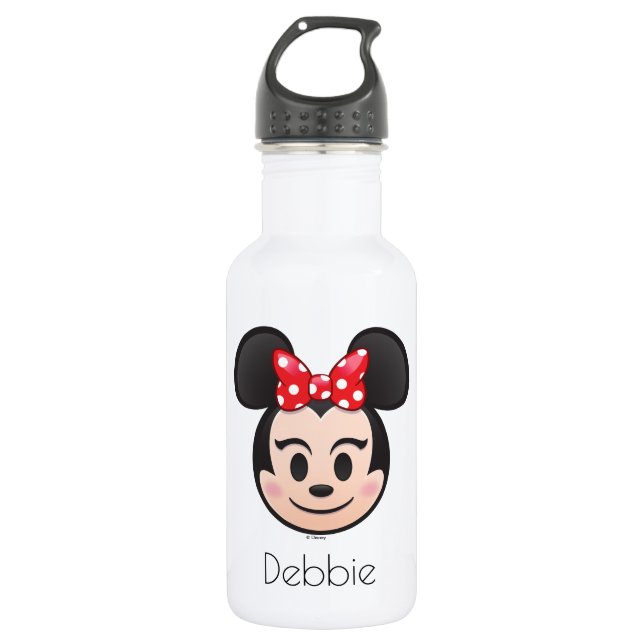 Minnie Mouse Emoji Water Bottle (Front)