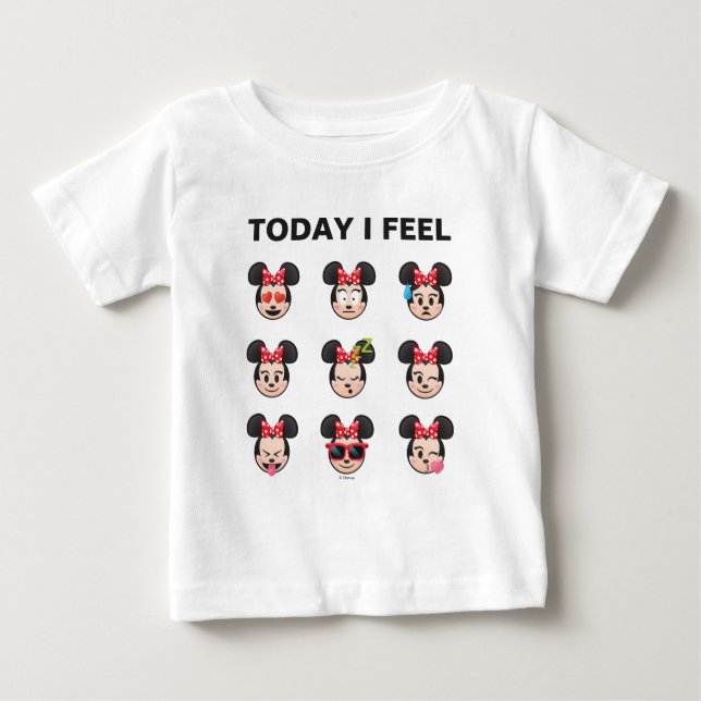 Minnie Mouse Emojis | Today I Feel Baby T-Shirt (Front)