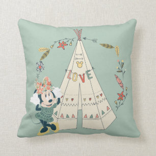 Minnie Mouse Festival Fun Throw Pillow