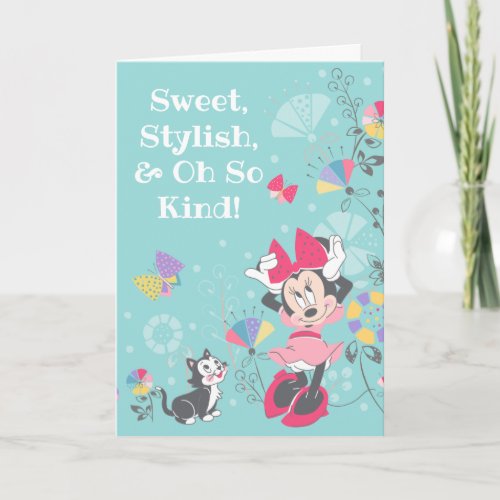 Minnie Mouse  Figaro _ Happy Mothers Day Card