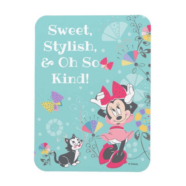 Minnie Mouse & Figaro - Happy Mother's Day Magnet (Vertical)