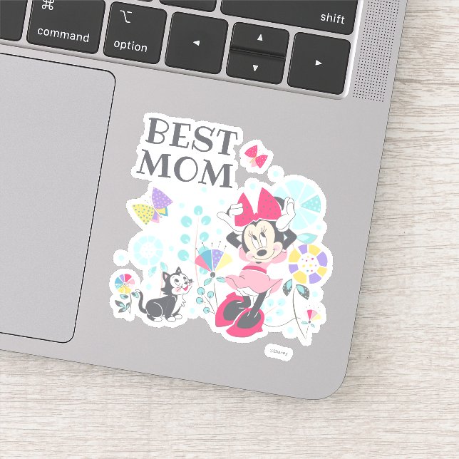 Minnie Mouse & Figaro - Happy Mother's Day Sticker (Detail)