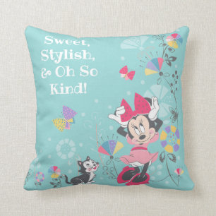 Minnie Mouse & Figaro - Happy Mother's Day Throw Pillow