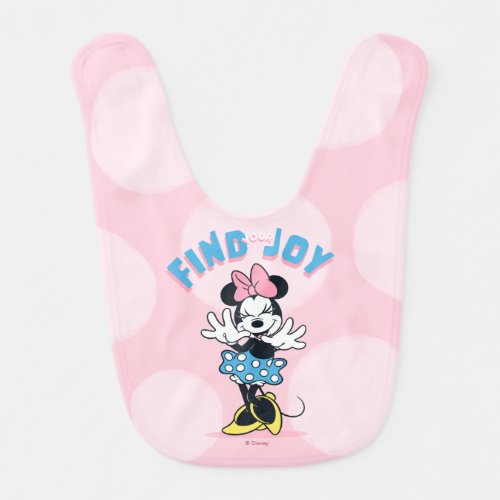 Minnie Mouse Find Your Joy Baby Bib