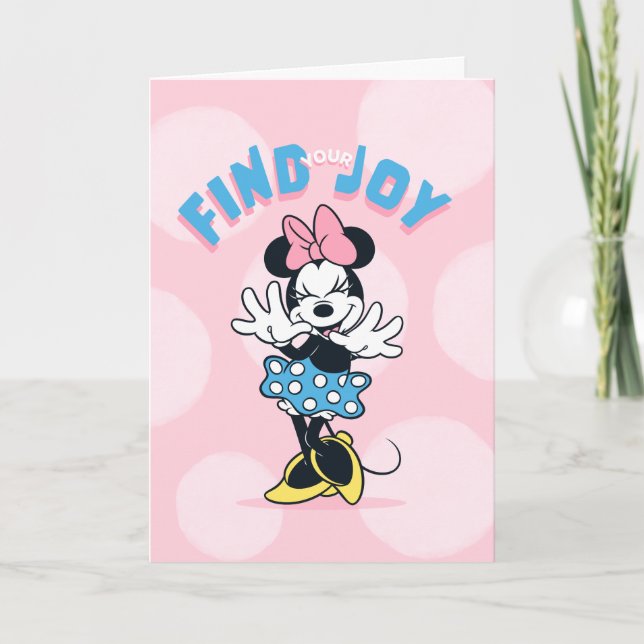 Minnie Mouse Find Your Joy Card (Front)