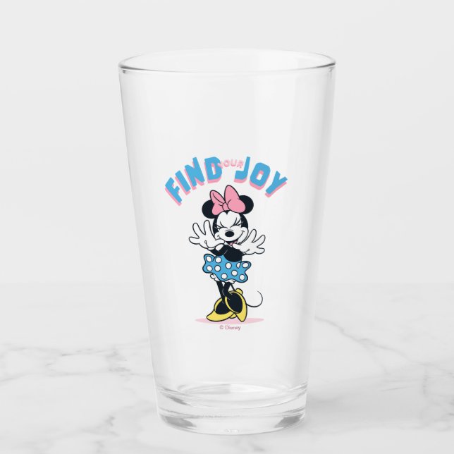 Minnie Mouse Find Your Joy Glass (Front)
