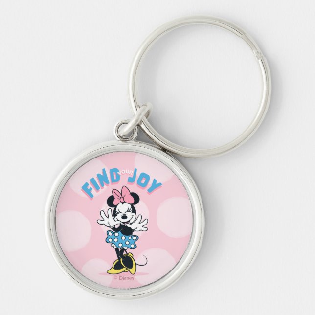 Minnie Mouse Find Your Joy Keychain (Front)