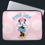 Minnie Mouse Find Your Joy Laptop Sleeve<br><div class="desc">Full of happiness and classic Disney charm, this uplifting Minnie Mouse artwork celebrates positivity with playful polka dots, bright colors, and an encouraging message. Minnie’s joyful pose and signature style make this design feel fun, empowering, and full of heart. Perfect for customizable Zazzle products like apparel, tote bags, wall art,...</div>
