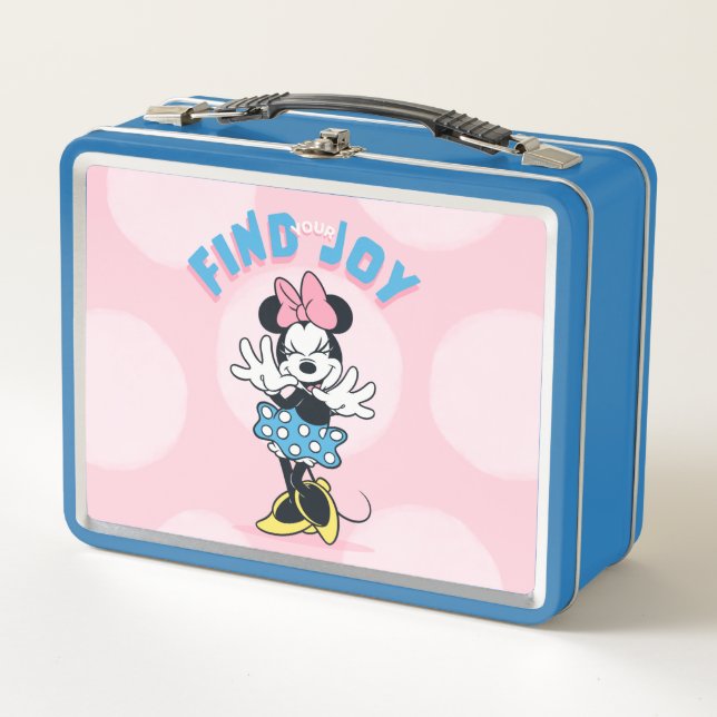 Minnie Mouse Find Your Joy Metal Lunch Box (Front)