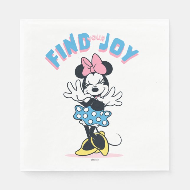 Minnie Mouse Find Your Joy Napkins (Front)